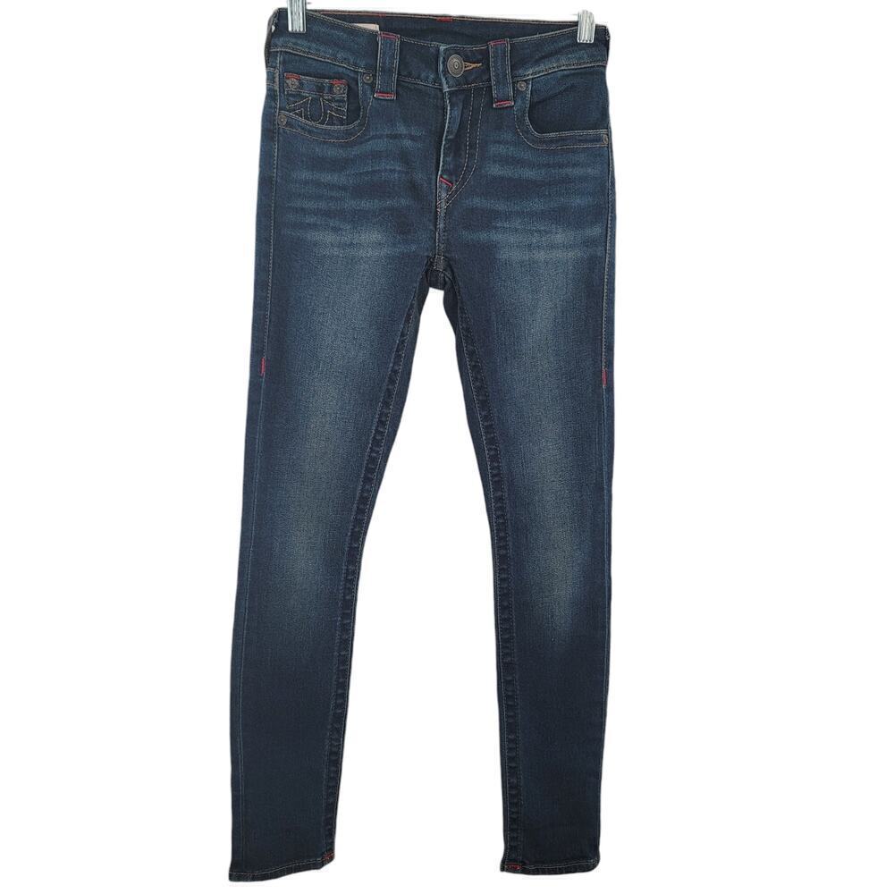 True Religion 'Jennie Curvy' Mid Rise Skinny Size 26 Indigo - Picture 3 of 10